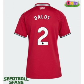 Manchester United Diogo Dalot #2 Hemmatröja Kvinnor 2026-27 Kortärmad